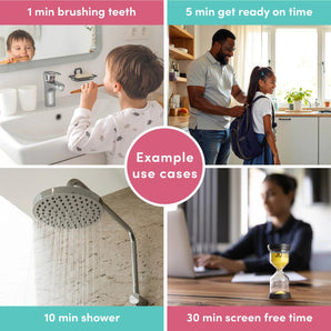 6 zandloper kloktimers - visueel hulpmiddel voor tijdsbesef - Billimay