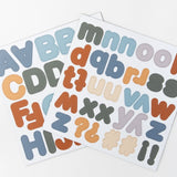 Magnetische letters karamelblauw - 125 magneten - Billimay