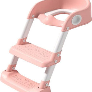 Toilettrainer met ladder - roze - Billimay